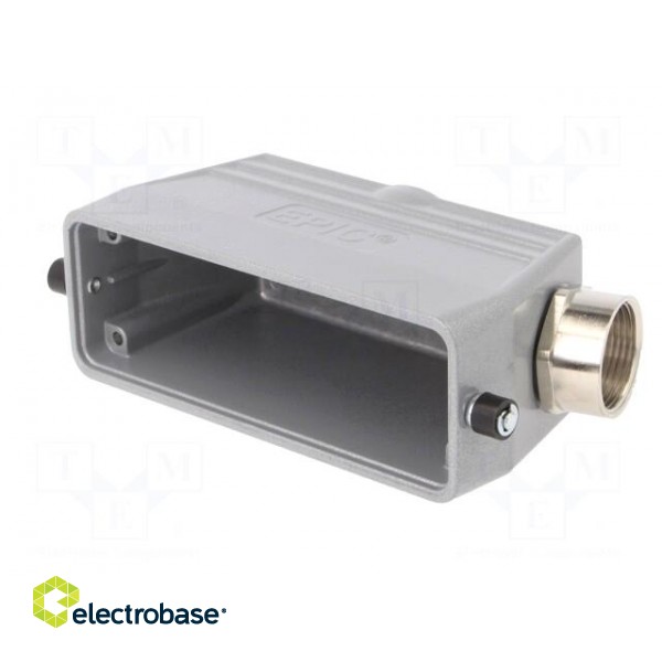 Enclosure: for HDC connectors | EPIC H-B | size H-B 24 | M25 | angled image 2