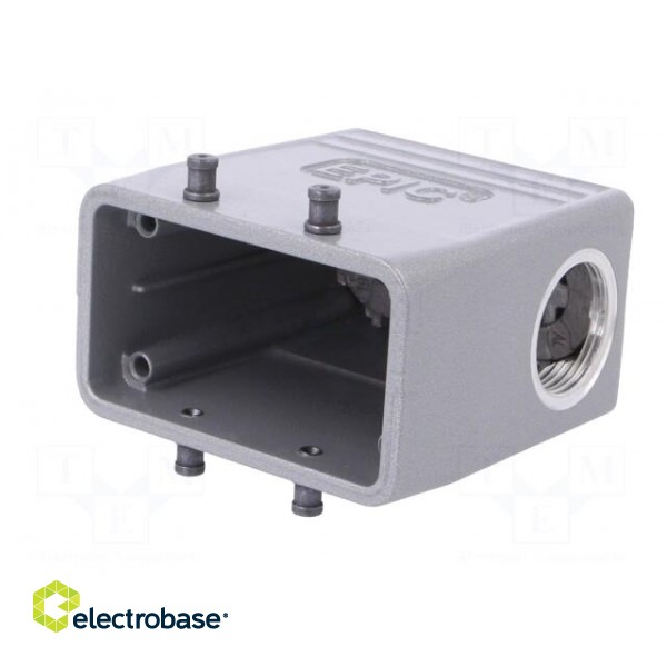 Enclosure: for HDC connectors | EPIC H-B | size H-B 10 | M25 | angled image 2