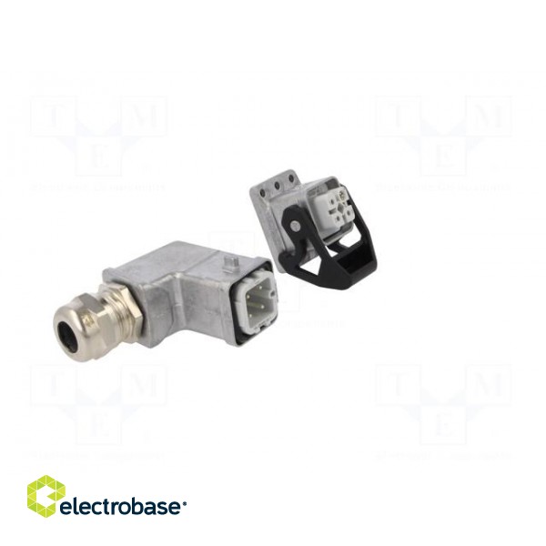 Connector: HDC | male + female | 230V | 10A | PIN: 4 | Layout: 3+PE | M20 image 8