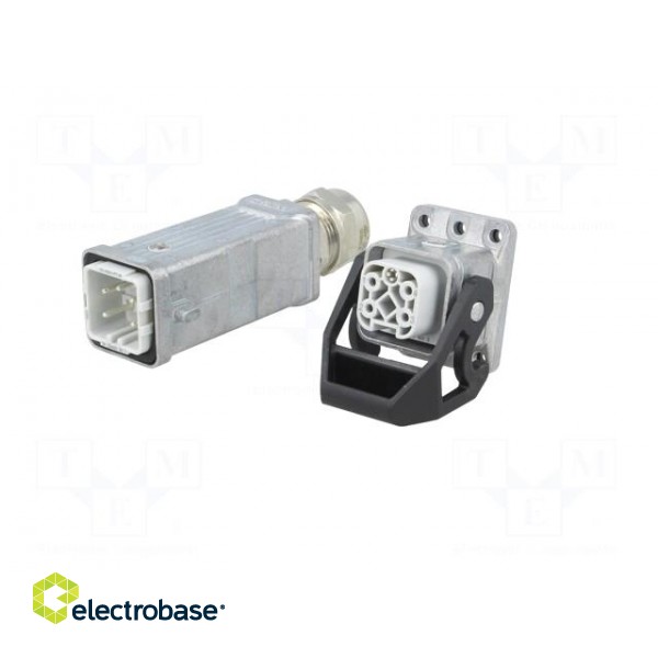 Connector: HDC | male + female | Pitch: 1x screw (21x21mm) | 230V image 2