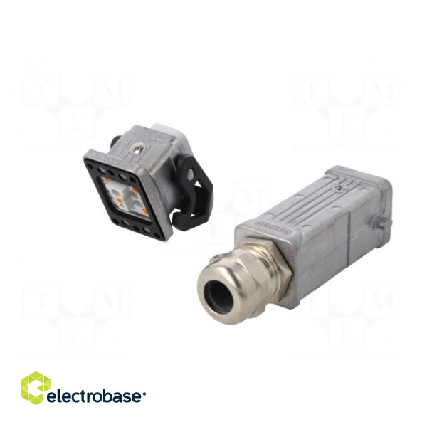 Connector: HDC | male + female | 230V | 10A | PIN: 5 | Layout: 4+PE | M20 image 6