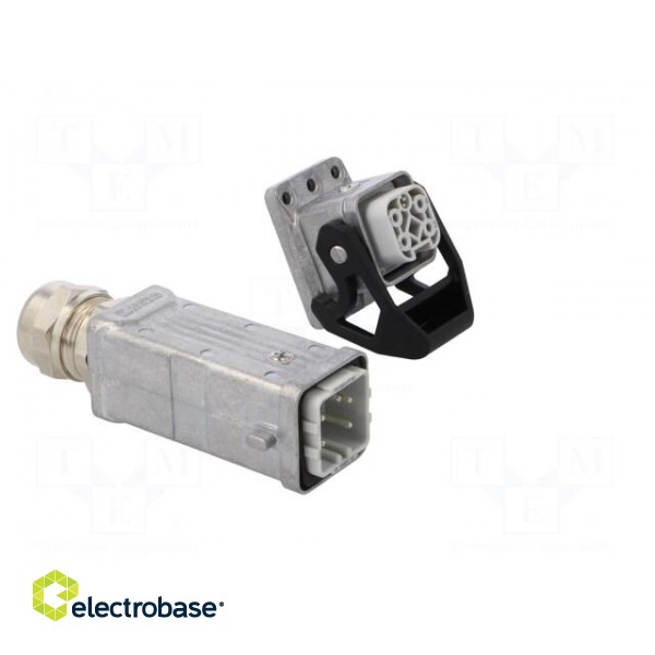 Connector: HDC | male + female | 230V | 10A | PIN: 5 | Layout: 4+PE | M20 image 8