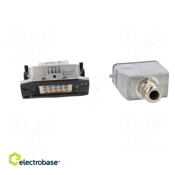 Connector: HDC | male + female | 250V | 16A | PIN: 10 | Layout: 10+PE image 5