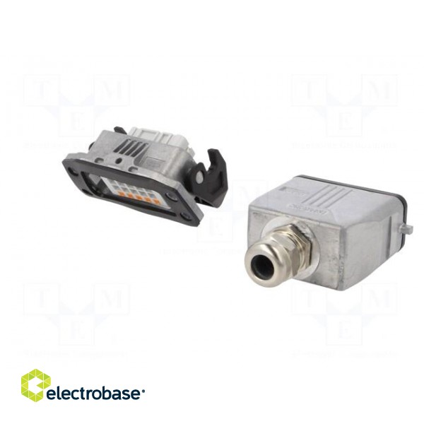 Connector: HDC | male + female | 250V | 16A | PIN: 10 | Layout: 10+PE image 6