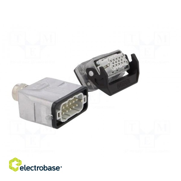 Connector: HDC | male + female | 250V | 16A | PIN: 10 | Layout: 10+PE image 8