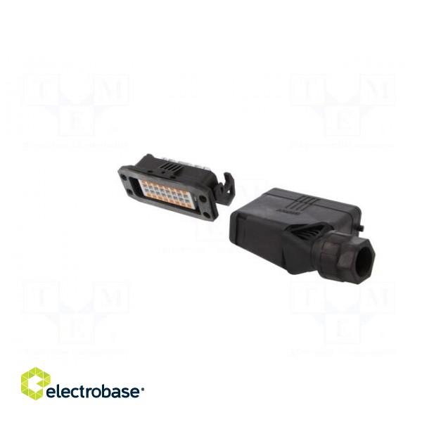 Connector: HDC | male + female | 250V | 16A | PIN: 16 | Layout: 16+PE image 6