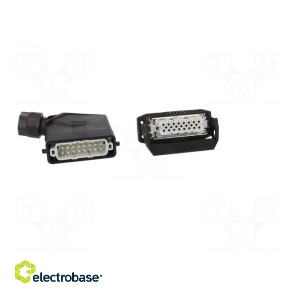 Connector: HDC | male + female | 250V | 16A | PIN: 16 | Layout: 16+PE image 9