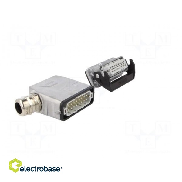 Connector: HDC | male + female | Pitch: 66x16mm | 250V | 16A | PIN: 16 image 8