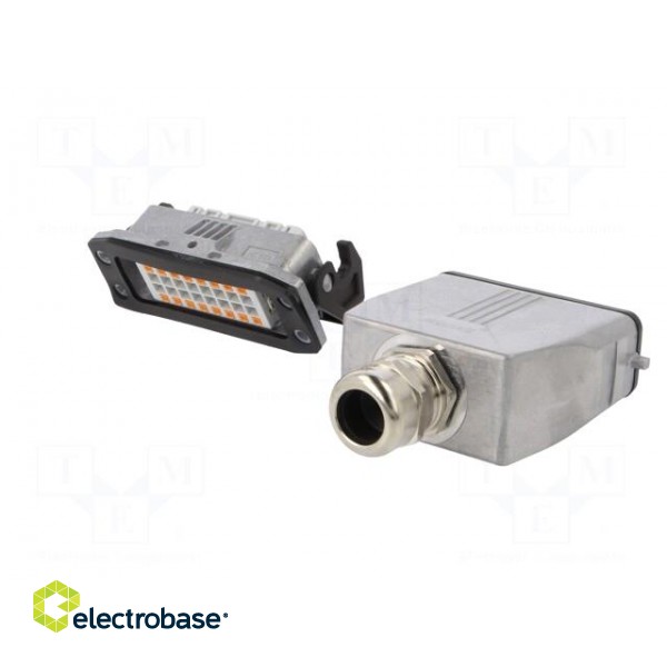 Connector: HDC | male + female | Pitch: 66x16mm | 250V | 16A | PIN: 16 image 6