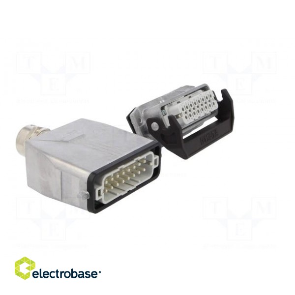 Connector: HDC | male + female | 250V | 16A | PIN: 16 | Layout: 16+PE image 8