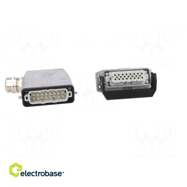 Connector: HDC | male + female | 250V | 16A | PIN: 16 | Layout: 16+PE image 9