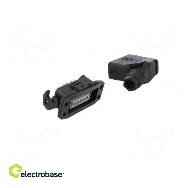 Connector: HDC | male + female | Pitch: 49,5x16mm | 250V | 20A | PIN: 10 image 4
