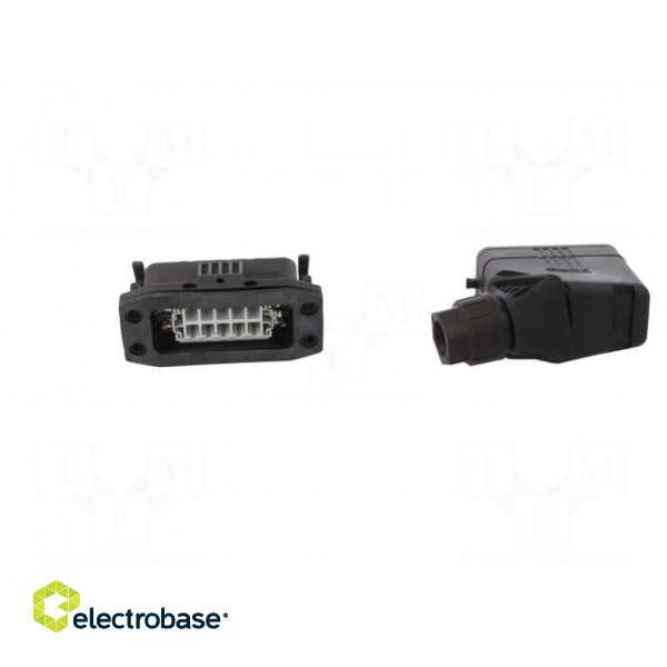 Connector: HDC | male + female | Pitch: 49,5x16mm | 250V | 20A | PIN: 10 image 5