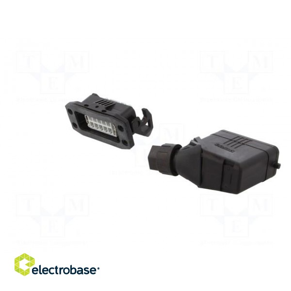 Connector: HDC | male + female | Pitch: 49,5x16mm | 250V | 20A | PIN: 10 image 6