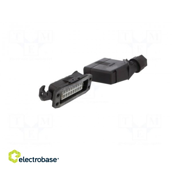 Connector: HDC | male + female | Pitch: 66x16mm | 250V | 20A | PIN: 16 image 4