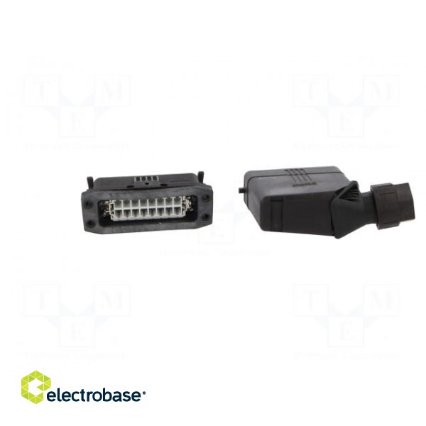 Connector: HDC | male + female | Pitch: 66x16mm | 250V | 20A | PIN: 16 image 5
