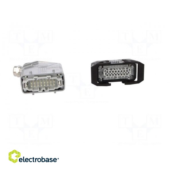 Connector: HDC | male + female | Pitch: 77,5x27mm | 500V | 16A | PIN: 16 image 9