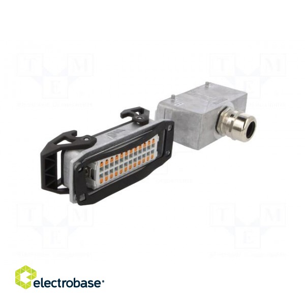 Connector: HDC | male + female | Pitch: 104x27mm | 500V | 16A | PIN: 24 фото 4