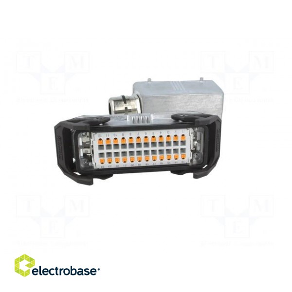 Connector: HDC | male + female | Pitch: 104x27mm | 500V | 16A | PIN: 24 фото 5