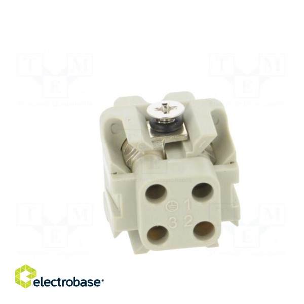 Connector: HDC | female | HDC | PIN: 4 | 3+PE | size 1 | 10A | 250V image 5