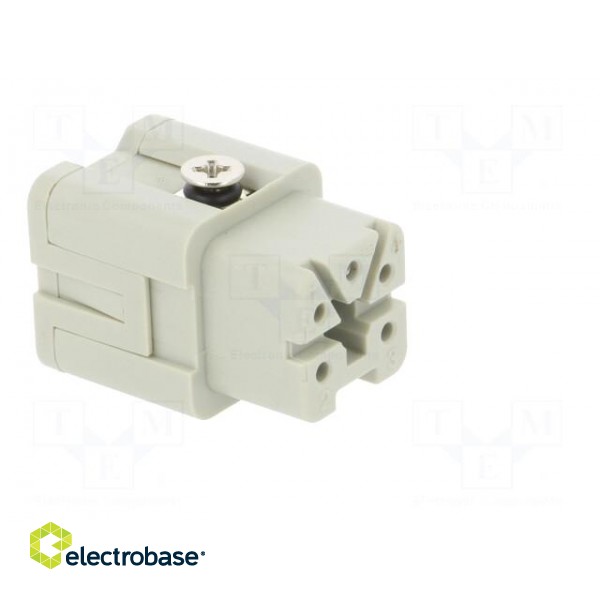 Connector: HDC | female | HDC | PIN: 5 | 4+PE | size 1 | 10A | 400V image 8