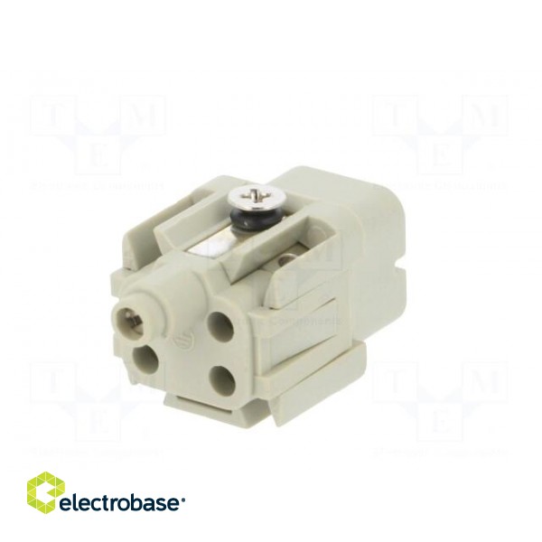 Connector: HDC | female | HDC | PIN: 5 | 4+PE | size 1 | 10A | 250V image 6