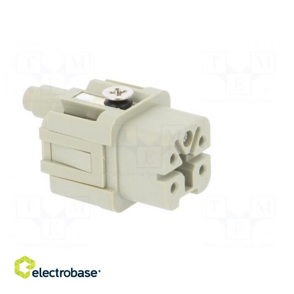 Connector: HDC | female | HDC | PIN: 5 | 4+PE | size 1 | 10A | 250V image 8