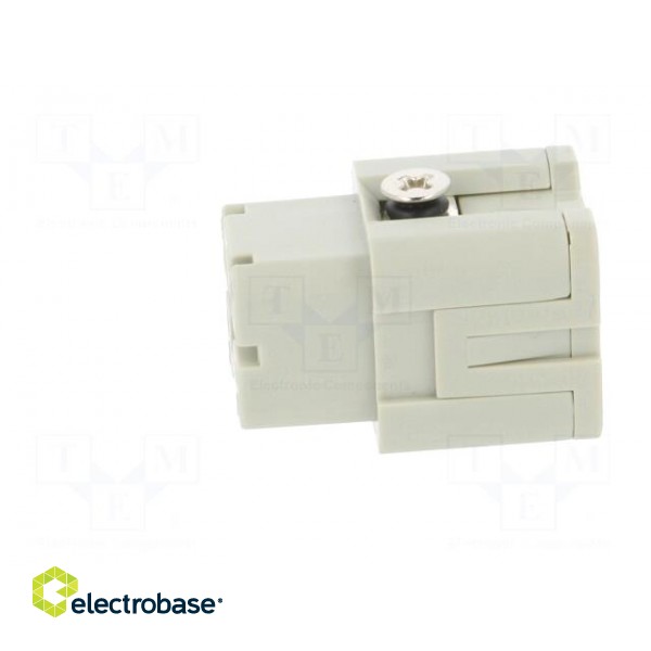 Connector: HDC | contact insert | female | HDC | PIN: 5 | 4+PE | size 1 image 3