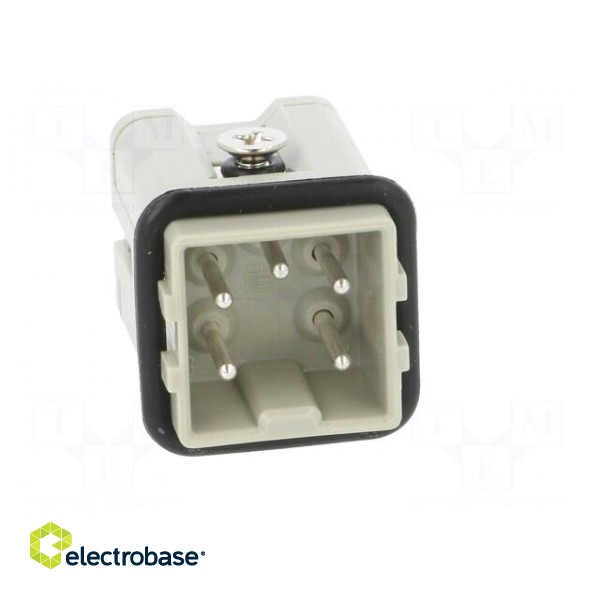 Connector: HDC | male | HDC | PIN: 5 | 4+PE | size 1 | 10A | 400V | 0.5÷2.5mm2 image 9