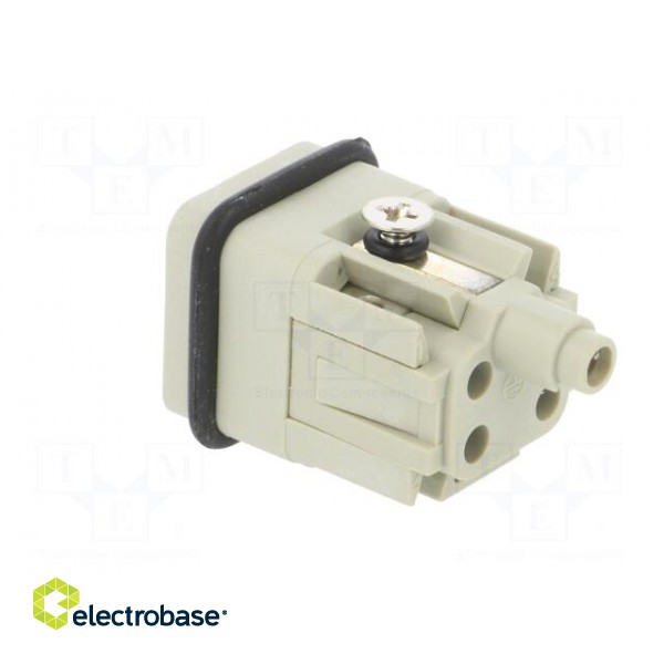 Connector: HDC | male | HDC | PIN: 5 | 4+PE | size 1 | 10A | 250V | 0.5÷2.5mm2 фото 4