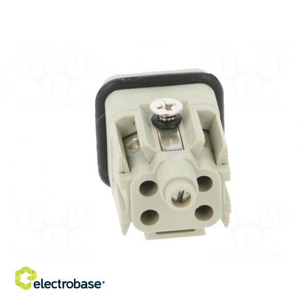 Connector: HDC | male | HDC | PIN: 5 | 4+PE | size 1 | 10A | 250V | 0.5÷2.5mm2 image 5