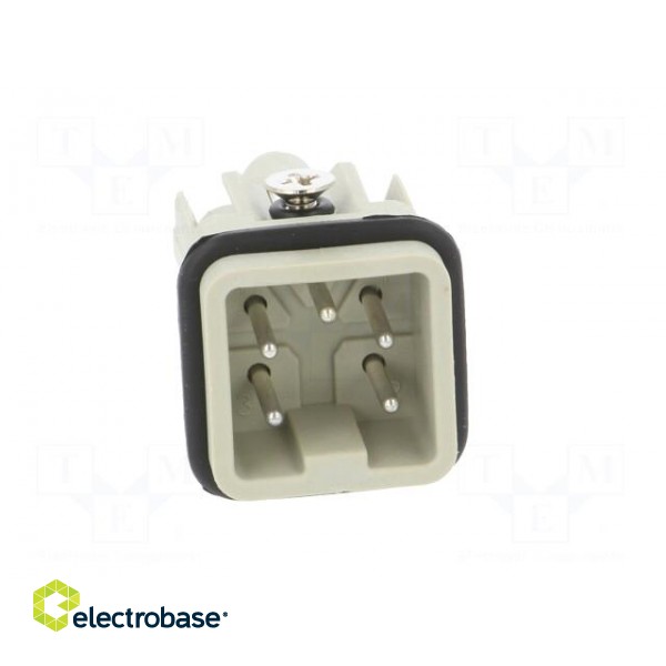 Connector: HDC | male | HDC | PIN: 5 | 4+PE | size 1 | 10A | 250V | 0.5÷2.5mm2 image 9