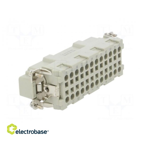 Connector: HDC | male | HE | PIN: 24 | 24+PE | size 8 | 16A | 500V | for cable paveikslėlis 4