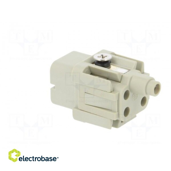 Connector: HDC | female | HDC | PIN: 5 | 4+PE | size 1 | 10A | 250V image 4