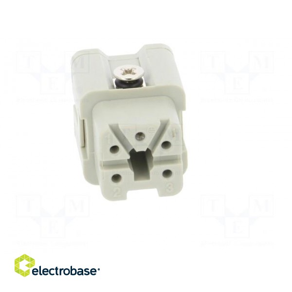 Connector: HDC | contact insert | female | HDC | PIN: 5 | 4+PE | size 1 image 9