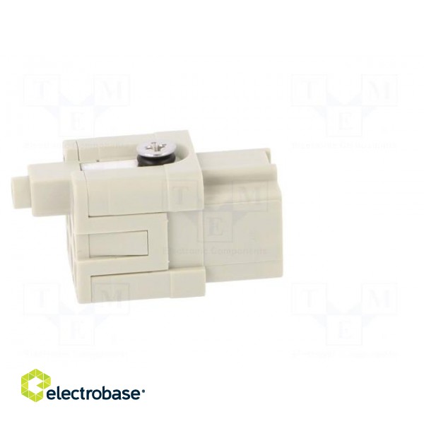 Connector: HDC | female | HQ | PIN: 8 | 7+PE | size 1 | w/o contacts | 10A image 7