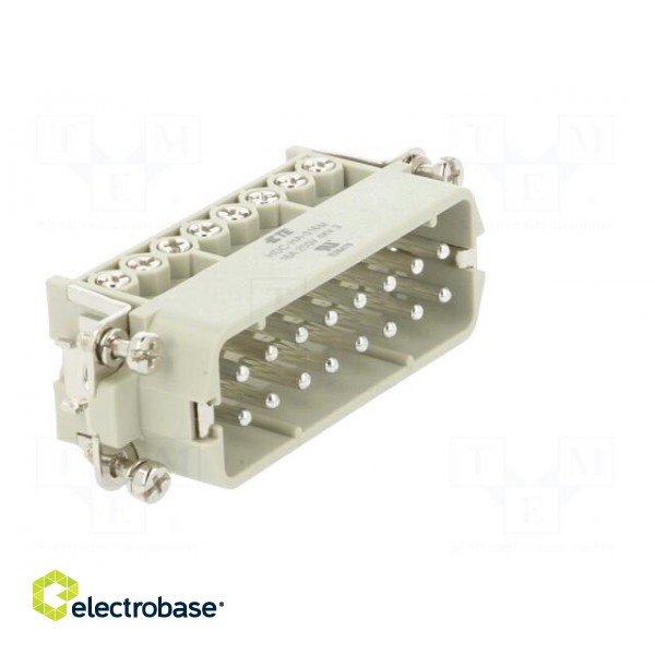 Connector: HDC | male | HA | PIN: 16 | 16+PE | size 5 | 16A | 250V | for cable image 8