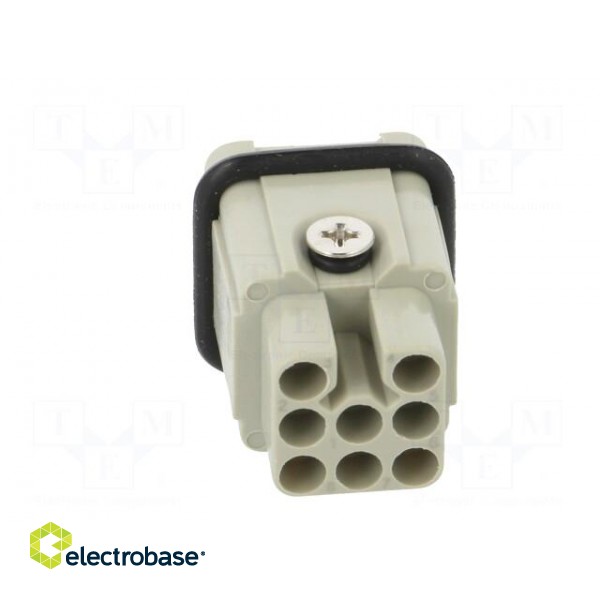 Connector: HDC | male | HD | PIN: 8 | size 1 | w/o contacts | 10A | 50V image 5