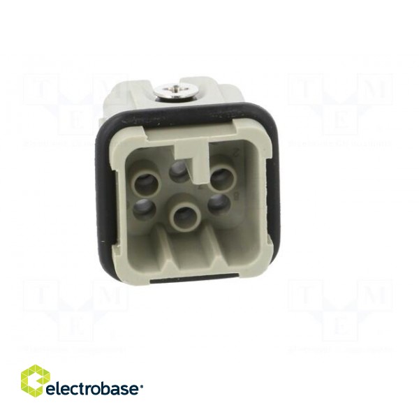 Connector: HDC | male | HD | PIN: 8 | size 1 | w/o contacts | 10A | 50V paveikslėlis 9