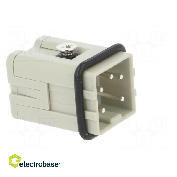 Connector: HDC | male | HDC | PIN: 5 | 4+PE | size 1 | 10A | 400V | 0.5÷2.5mm2 image 8