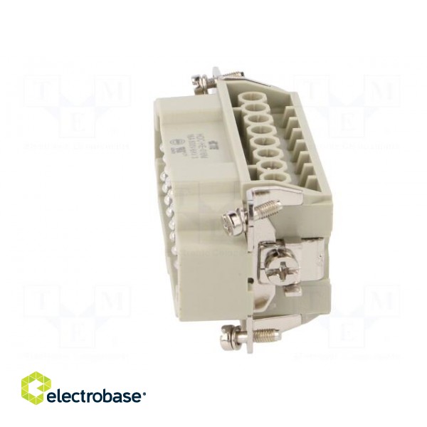 Connector: HDC | male | HE | PIN: 16 | 16+PE | size 6 | 16A | 500V | for cable paveikslėlis 3