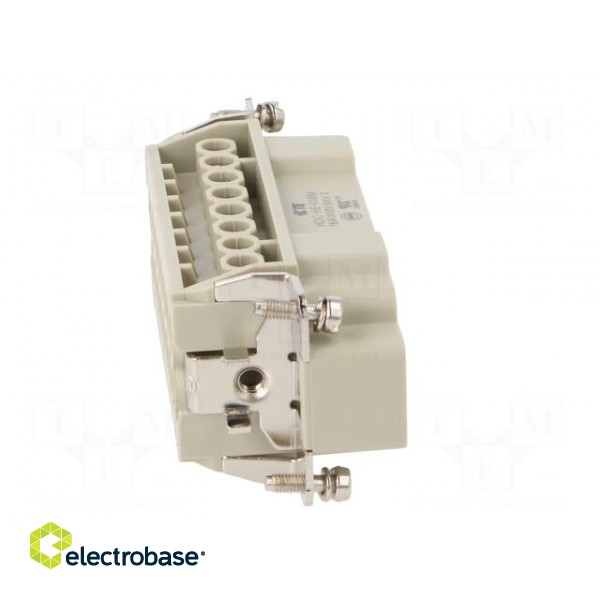 Connector: HDC | male | HE | PIN: 16 | 16+PE | size 6 | 16A | 500V | for cable paveikslėlis 7