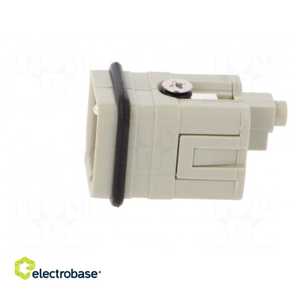 Connector: HDC | male | HQ | PIN: 6 | 5+PE | size 1 | w/o contacts | 16A paveikslėlis 3