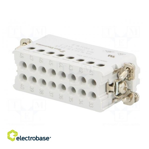 Connector: HTS | male | HTS HA | PIN: 16 | size 9 (3 x 5) | 16A | 250V image 6