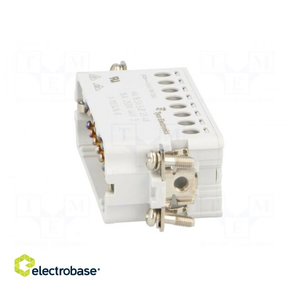 Connector: HDC | male | HTS HA | PIN: 16 | size 9 (3 x 5) | 16A | 250V image 3