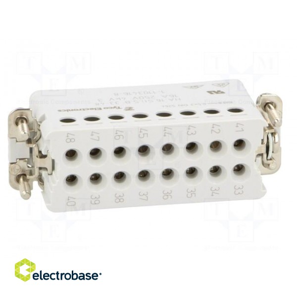 Connector: HDC | male | HTS HA | PIN: 16 | size 9 (3 x 5) | 16A | 250V image 5