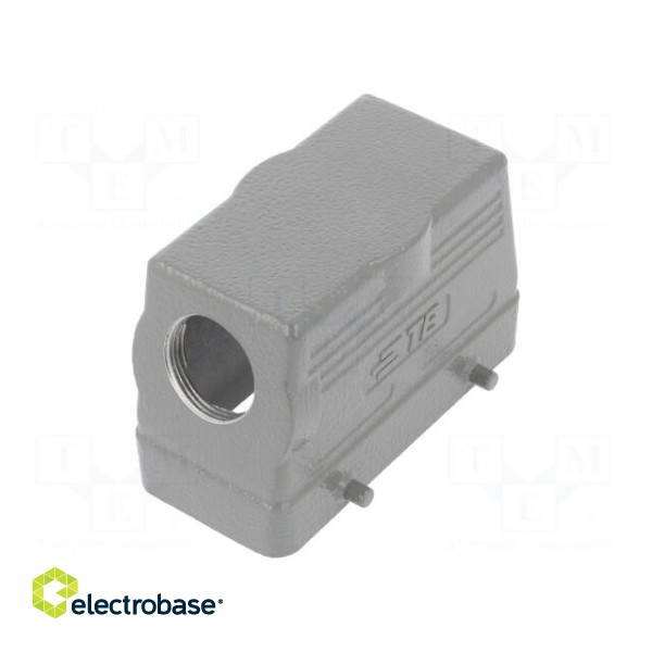 Enclosure: for HDC connectors | HDC | size 6 | M25 | for cable | angled image 1