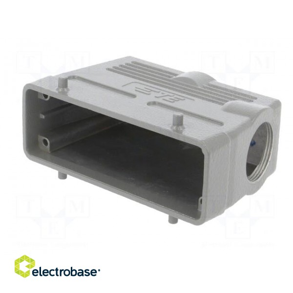 Enclosure: for HDC connectors | HDC | size 8 | M32 | for cable | angled image 2