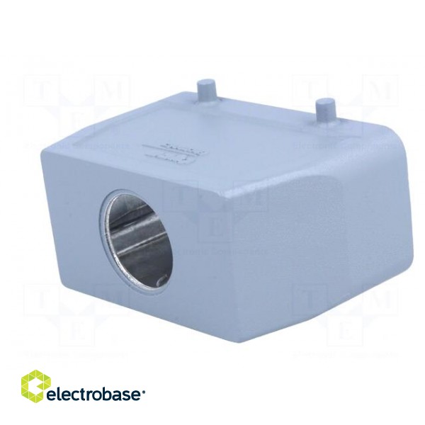 Enclosure: for HDC connectors | HTS | size 6 | PG21 | Pitch: 77,5x27mm фото 6