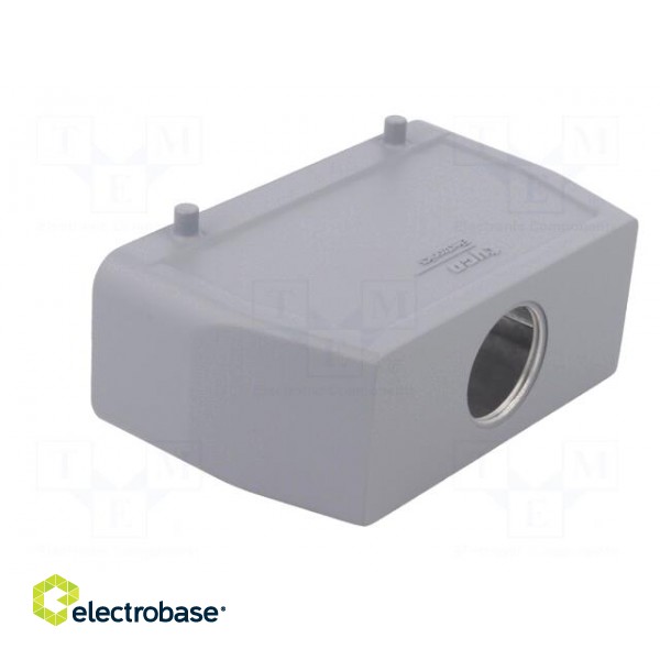 Enclosure: for HDC connectors | HTS | size 8 | PG21 | Pitch: 104x27mm фото 4